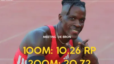 Athlétisme/ Meeting de Bron (France) : Guy Maganga-Gorra remporte le 100 et 200 m