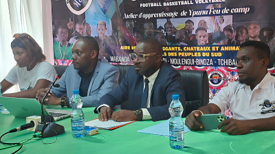 Les responsables du concept ‘’Ibengunu ô Dimbu’’ lors de la conférence de presse