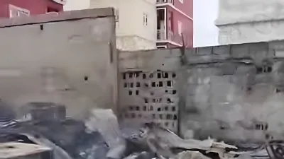 Incendie à Akanda