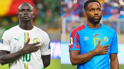 Sadio Mané (Sénégal) et Cédric Bakambu (RD Congo), footballeurs professionnels