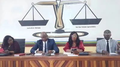 Moment d’échanges entre le parquet, les magistrats et les OPJ du Woleu-Ntem