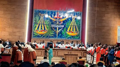 Une vue des magistrats au Palais de justice.