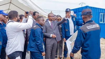 Visite de Mays Mouissi, ministre de l'habitat à Malibé