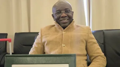 Me Florent Mounguengui, président de la Chambre nationale d'huissiers de justice du Gabon