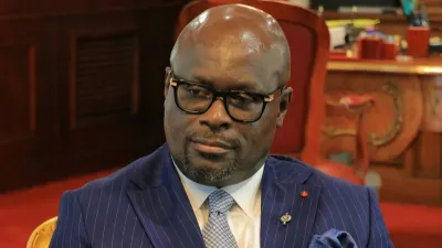 Michel Régis Onanga Ndiaye, président de l'Assemblée nationale