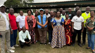 Le coordonnateur technique national, Dr Nigel Igor Makaya, et l’ensemble de l’équipe technique de prévention.