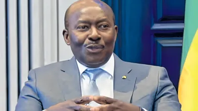 Henri-Claude Oyima, vice président du gouvernement par intérim et ministre d’État, ministre de l’Économie, des Finances, de la Dette et des Participations