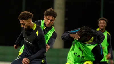 OYONO et BOUANGA, footballeurs gabonais