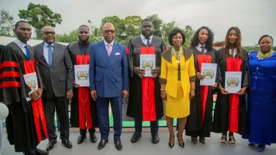 Officiels et quelques impétrants de l’UIL-BJ à Essassa