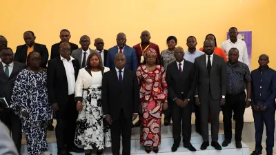 Officiels et partenaires sociaux à l’ouverture des travaux en commission