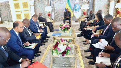 Brice Clotaire Oligui Nguema s’est entretenu avec une délégation des responsables de la Setrag et Eramet.