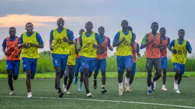Panthères U17 à l’entraînement 