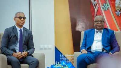 Adrien Nguema Mba, Ministre de l’Intérieur et Paul Ulrich Kessany, ministre des sports