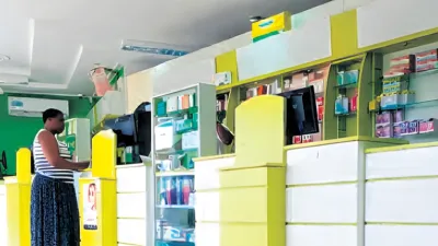 Une pharmacie de lambaréné