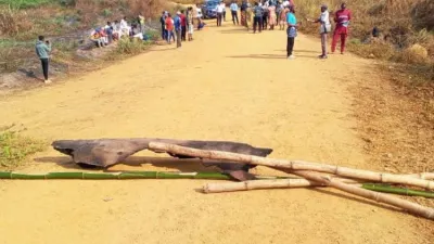 Les populations des villages concernés ont exprimé leur mécontentement devant la dégradation de leur route.