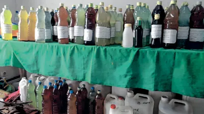 Une vue des produits proposés lors de l’exposition.