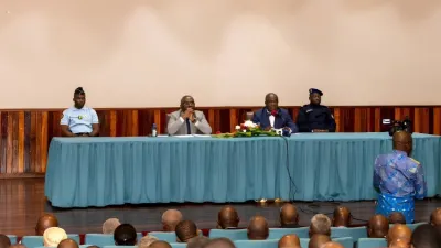 Des responsables de partis politiques lors de la rencontre sur la mise en conformité de leurs organisations, en janvier dernier.
