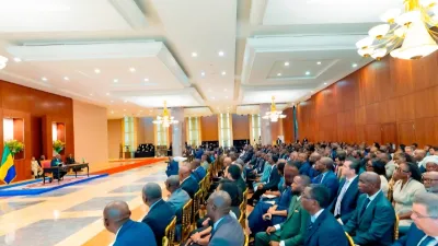 Réunion avec les responsables de la Fédération des entreprises du Gabon(FEG) et les patrons de PME-PMI