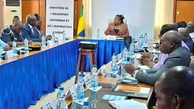 Camelia Ntoutoume-Leclerq, ministre de l'éducation nationale