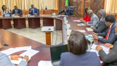 Réunion des membres du gouvernement 