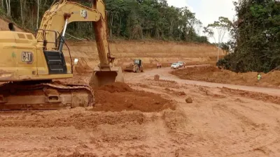 Travaux de la route Lébamba-Mbigou-Malinga