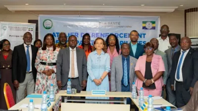 Ici, après le séminaire à l’Institut d’hygiène publique de Nkembo.