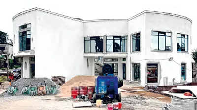 Structure sanitaire en construction