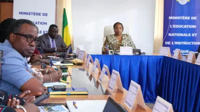 Les membres de la commission à l’issue des travaux d'orientation en 6e