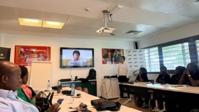 Session de formation organisée par CANAL+ University autour du journalisme sportif
