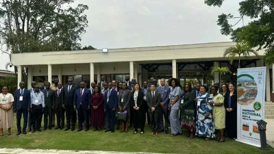 Une vue des officiels lors de la cérémonie d’ouverture.
