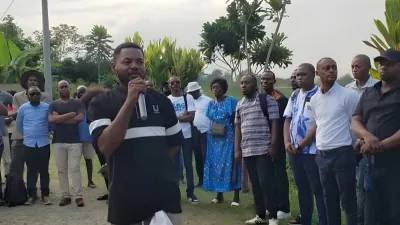 Enseignants du collectif Sos Education à Lambaréné