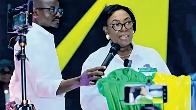 La présidente de l’UN, Paulette Missambo, a réitéré la loyauté de son parti au président Brice Clotaire Oligui Nguema. © DR 