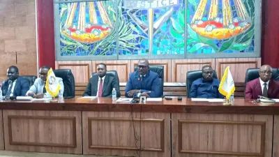 Les membres du bureau du Synamag, lors de l’assemblée générale