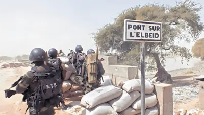 Des soldats à la frontière Nigeria-Cameroun