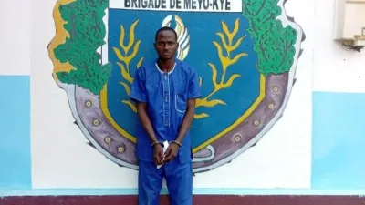 Jeremy Ebang Nziengui à son passage à l’unité de gendarmerie.
