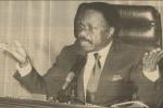 Feu Le Président de la République El Hadj Omar Bongo. Photo Archives L'Union