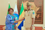 L’ambassadeur de Sao-Tomé et Principe, Elisa Afonso de Barros, est allée faire ses adieux au président Oligui Nguema.